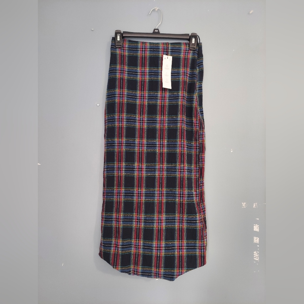 ZARA plaid bubble skirt, midi, size XS, NWT